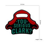Silicone Focal Beads Christmas Work Hats YOU SERIOUS CLARK Text 20pcs 3