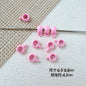 Cup Metal Beads 8mm Baking Painted Pastel Colors 30pcs 7