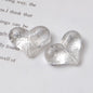 Transparent Glitter Powder Filled Heart Acrylic Beads 22mm 100pcs 5