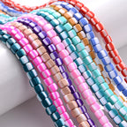 Cube Clay Beads 4mm Two-Color Matte Finish 10 Strands 820pcs