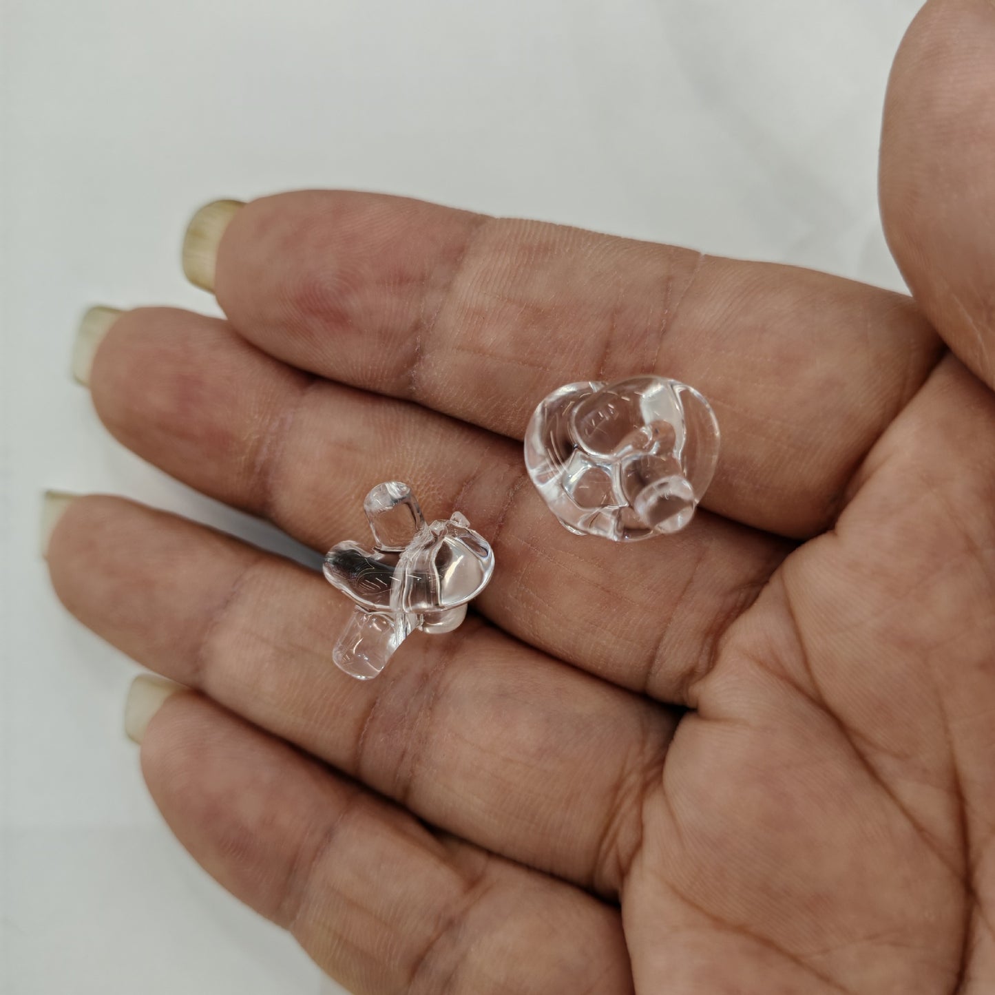 Clear Knot Acrylic Beads 18mm Translucent Glossy 100pcs 12
