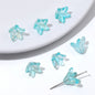 Lily Flower Glass Beads 13mm Transparent Mixed Colors 20pcs 11