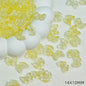 Sweet Bow Glass Beads 14mm Transparent Pastel Mixed Colors 50pcs 16