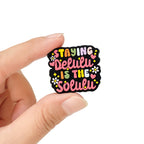 Silicone Focal Beads Halloween Typography Hearts Staying Delulu Is The Solulu 20pcs 5