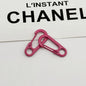 Colorful Clip Shaped Zinc Alloy Keychain Hooks 31mm 20pcs 8