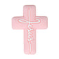 Silicone Focal Beads Jesus Cross Black White Script Text 20pcs 7