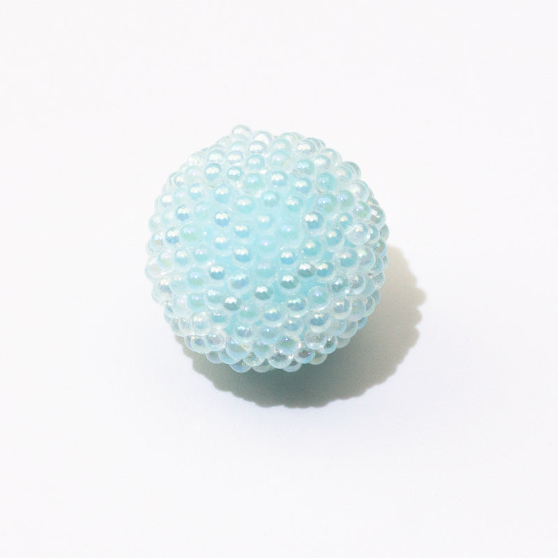 Opaque Bubblegum Beads 15-19mm Macaron Textured Raised Dots 10pcs 11