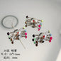 Cartoon Metal Beads Silver Pink Tone Playful Enamel 10pcs 20