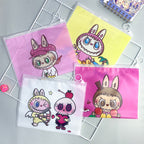 Matte Plastic Zip Lock Bags PE Bunny Print 21mm 50pcs