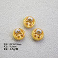 Egg Tart Kitten Resin Beads 23mm Glossy Animal Design 20pcs 6