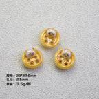 Egg Tart Kitten Resin Beads 23mm Glossy Animal Design 20pcs 6