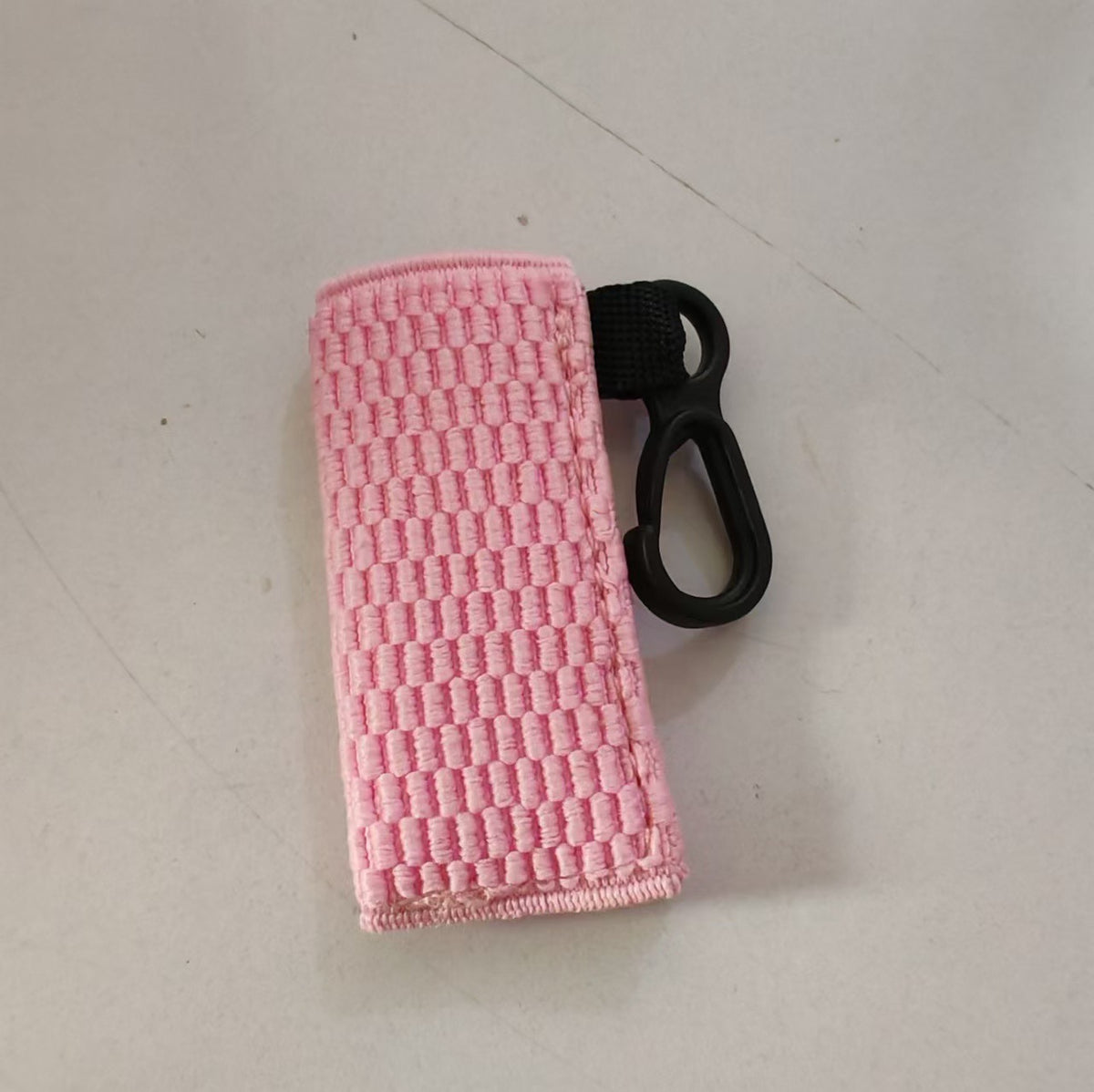 Crochet Chapstick Holder Keychain Fabric Colorful Soft 3pcs 10