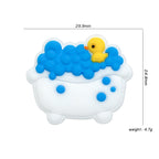 Silicone 3D Focal Beads Soaked Duck Bathtub Bubbles 20Pcs 2