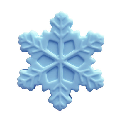 Silicone Focal Beads Snowflake Pastel Colors 20pcs 6