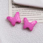 Faceted Butterfly Acrylic Beads 19mm Solid Color Bright 50pcs 5