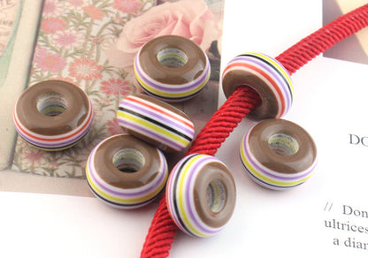 Resin Donut Spacer Beads 14mm Colorful 500pcs 20