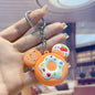 Cartoon Donut Keychain PVC Pastel Colors Big Ears Design 7
