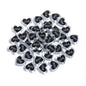 Heart Acrylic Beads 20mm White Transparent Love Horizontal Hole 20pcs 6