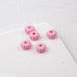 Acrylic Pumpkin Spacer Beads 8mm Striped 50pcs 17