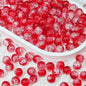 Crackle Round Glass Beads 10mm Bright Multicolor 50pcs 15