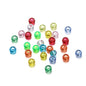 Clear Pony Beads 9mm Large Hole Translucent Plastic 300pcs 10