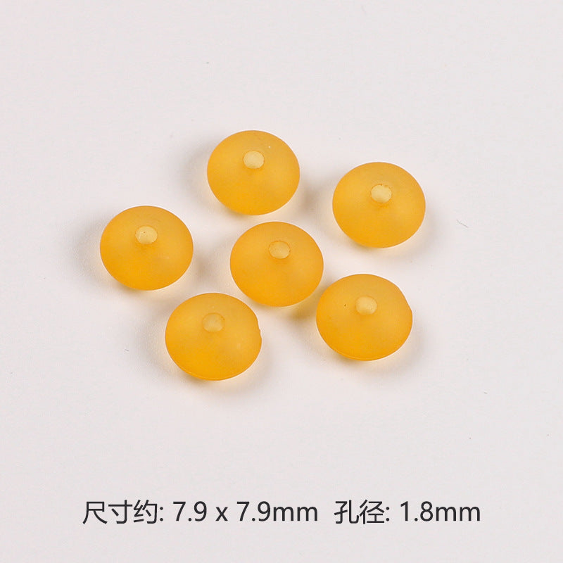 Acrylic Round Spacer Beads 8mm Matte Transparent Jelly Color 200pcs 11
