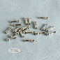Plating Irregular Shaped Acrylic Beads Metal Colored Silver 100pcs 9