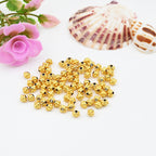 Alloy UFO Shaped Spacer Beads 4x5mm Dragonfly Eye Antique Gold 100pcs
