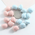 Hello KT Ceramic Beads 15mm Pastel Pink Blue Glossy 10pcs 2