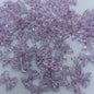 Colored Clear Bow Ribbon Acrylic Beads 18mm Translucent 100pcs 19