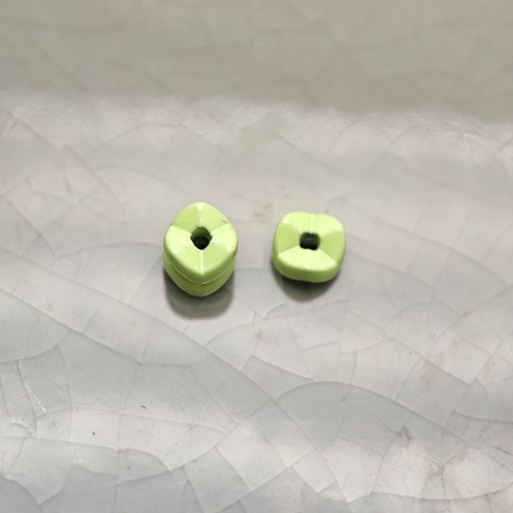 Alloy Wave Spacer Beads 6mm Baking Painted Zinc 30pcs 6