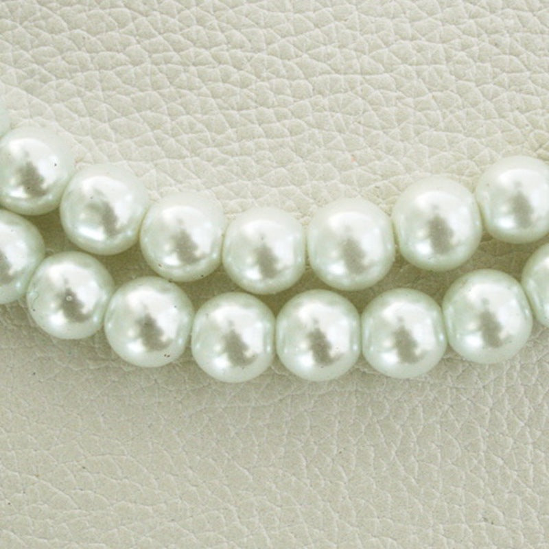 Pearl Glass Beads 10mm Imitation Smooth Lustrous Finish 20pcs 6
