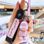 Silicone Bear Couple Keychain Nordic Style Soft Bow Tie Charm 11