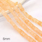 Crackle Square Glass Beads 6mm Multicolor Mixed 59pcs 10
