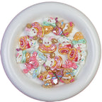 Dessert Cat Series Resin Beads Whimsical Mixed Shapes 20pcs 5