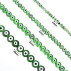 Flat Millefiori Evil Eye Lampwork Seed Glass Beads 4mm 90pcs 4