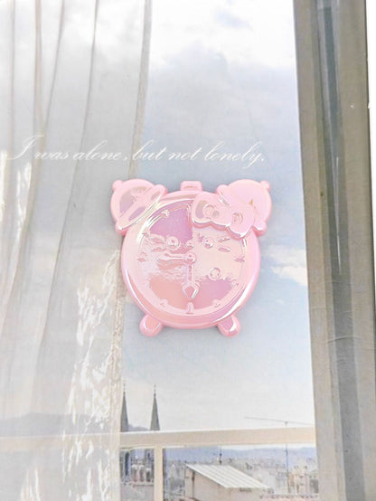 Plated Flat Hello Kitty Alarm Clock Acrylic Beads 33mm 50pcs 8