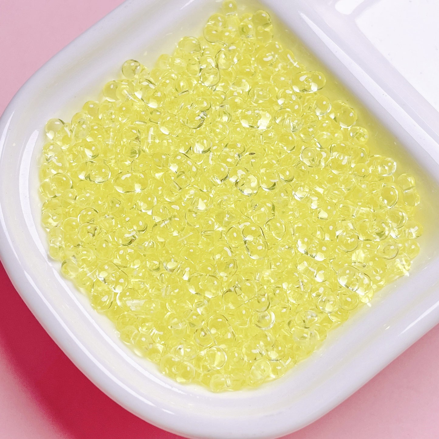 Clear Peanut Shaped Acrylic Beads 4x6.5mm Candy Series 200pcs 15