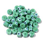 Lampwork Glass Beads Evil Eye Barrel 9mm Glossy Cylindrical 10pcs 12