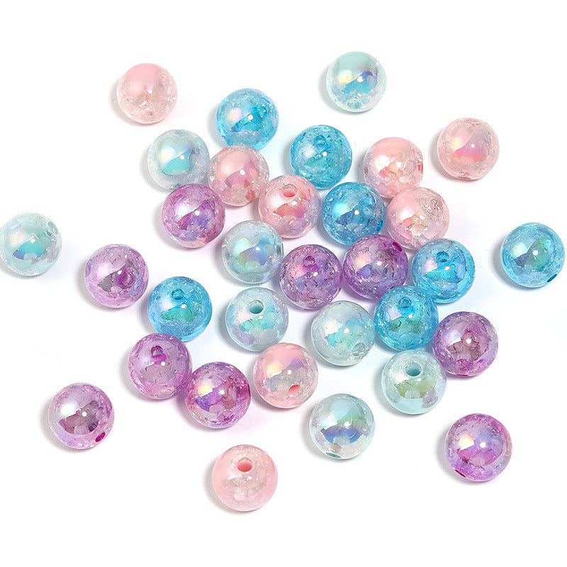 Crackle Bunny Head Acrylic Beads 16mm Pastel Colors 50pcs 6