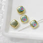 Cat Eye and One-Eyed Beast Metal Beads 10mm Baking Painted 10pcs 22