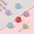 Gradient Lotus Seed Acrylic Beads 10mm Translucent Textured 100pcs 2