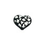 Silicone 3D Focal Beads Love Leopard Raised Heart Pattern 20pcs 7