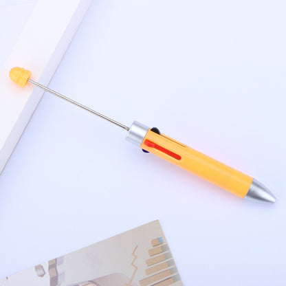 Beadable Pen Four Color Ballpoint Vibrant Barrel Bullet Tip 7