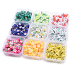 Flat Clay Beads Fruit and Christmas Tree Pattern Polymer 50pcs 2