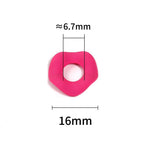 Acrylic Irregular Spacer Beads 16mm Clear Leopard Print 100pcs 2