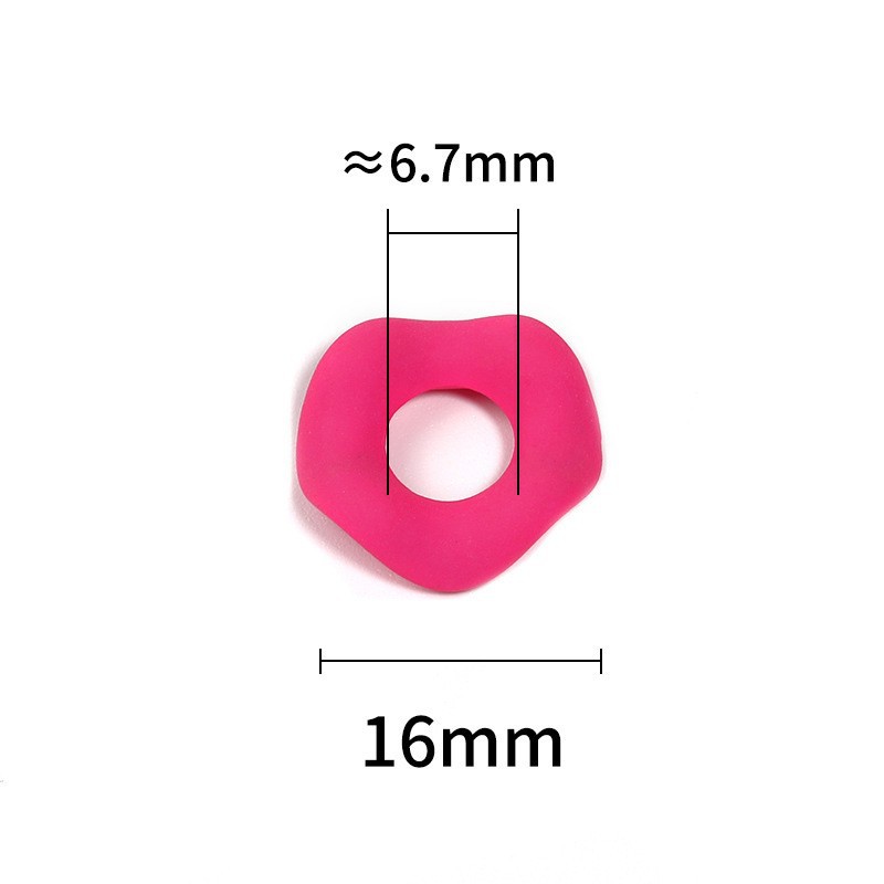 Acrylic Irregular Spacer Beads 16mm Clear Leopard Print 100pcs 2