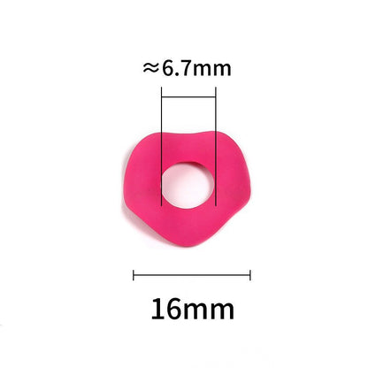 Acrylic Irregular Spacer Beads 16mm Clear Leopard Print 100pcs 2