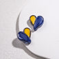 Clear Two-Tone Heart Acrylic Beads 18mm Glossy Enamel Finish 20pcs 9