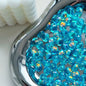 Vintage Faceted Round Glass Beads 8mm Iridescent 50pcs 12